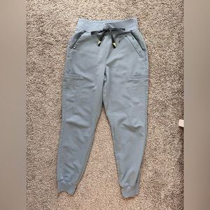 Dusty blue high waisted Zamoras